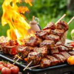 Schaschlik (gegrilltes Fleisch)