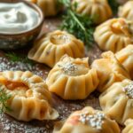 Wareniki (gefüllte Teigtaschen, ähnlich Pelmeni)